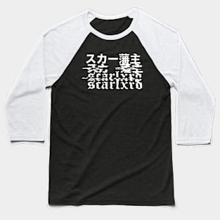 Scarlxrd White Xn Black Baseball T-Shirt